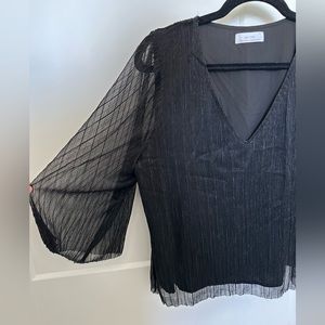 Oak & Fort Metallic Shimmery Blouse